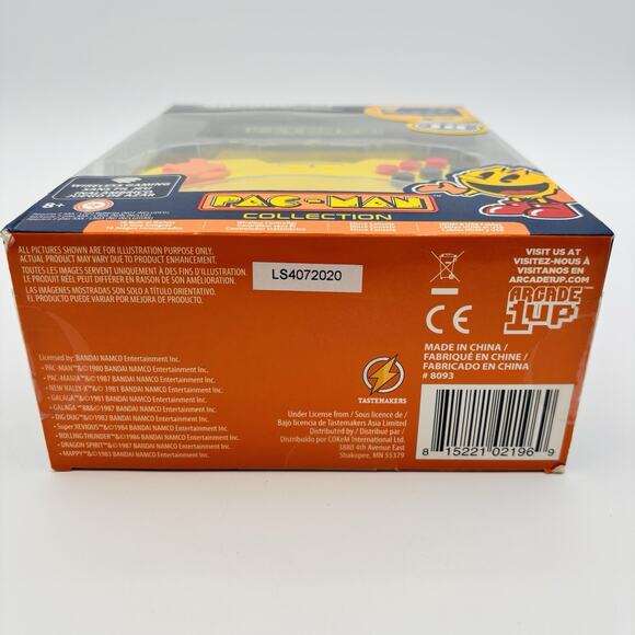 Arcade 1Up Pac-Man HDMI Game Console W/ Wireless Controller Includes 10 Game New